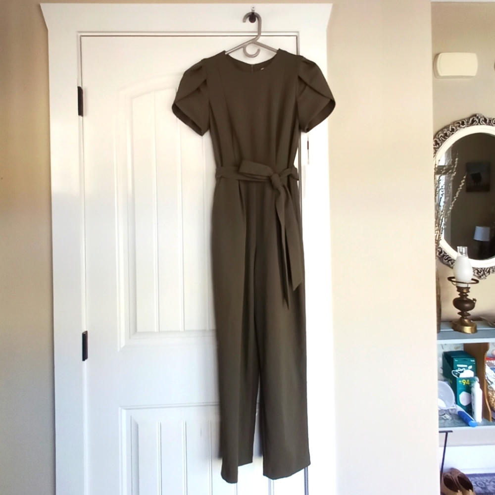 NWT Calvin Klein Olive Green Jumpsuit